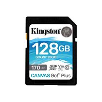Kingston Canvas Go! Plus SDXC UHS-I 128GB SDG3/128GB Memory Card by kingston at Rebel Tech