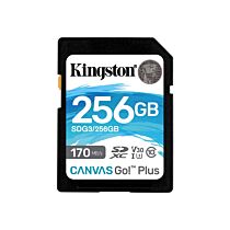Kingston Canvas Go! Plus SDXC UHS-I 256GB SDG3/256GB Memory Card by kingston at Rebel Tech