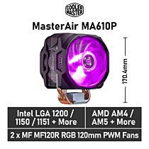 Cooler Master MasterAir MA610P MAP-T6PN-218PC-R1 Air Cooler by coolermaster at Rebel Tech