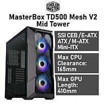 Cooler Master MasterBox TD500 Mesh V2 Mid Tower TD500V2-KGNN-S00 Computer Case by coolermaster at Rebel Tech