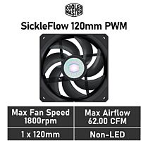 Cooler Master SickleFlow 120mm PWM MFX-B2NN-18NPK-R1 Case Fan by coolermaster at Rebel Tech