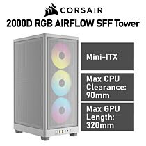 CORSAIR 2000D RGB AIRFLOW SFF Tower CC-9011247 Computer Case by corsair at Rebel Tech