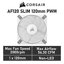 CORSAIR AF120 SLIM 120mm PWM CO-9050145 Case Fan by corsair at Rebel Tech