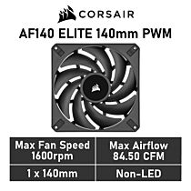 CORSAIR AF140 ELITE 140mm PWM CO-9050141 Case Fan by corsair at Rebel Tech