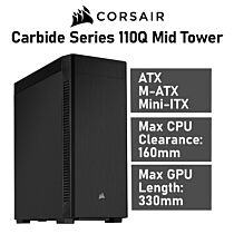 CORSAIR Carbide Series 110Q Mid Tower CC-9011184 Computer Case by corsair at Rebel Tech
