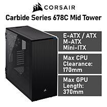 CORSAIR Carbide Series 678C Mid Tower CC-9011167 Computer Case by corsair at Rebel Tech