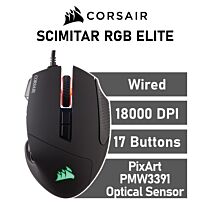 CORSAIR SCIMITAR RGB ELITE Optical CH-9304211 Wired Gaming Mouse by corsair at Rebel Tech