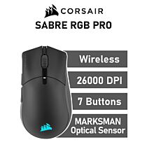 CORSAIR SABRE RGB PRO WIRELESS Optical CH-9313211 Wireless Gaming Mouse by corsair at Rebel Tech