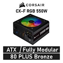 CORSAIR CX-F RGB 550W 80 PLUS Bronze CP-9020216 ATX Power Supply by corsair at Rebel Tech