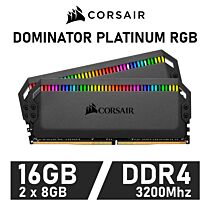 CORSAIR DOMINATOR PLATINUM RGB 16GB Kit DDR4-3200 CL16 1.35v CMT16GX4M2E3200C16 Desktop Memory by corsair at Rebel Tech
