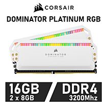 CORSAIR DOMINATOR PLATINUM RGB 16GB Kit DDR4-3200 CL16 1.35v CMT16GX4M2E3200C16W Desktop Memory by corsair at Rebel Tech