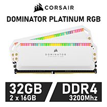 CORSAIR DOMINATOR PLATINUM RGB 32GB Kit DDR4-3200 CL16 1.35v CMT32GX4M2E3200C16W Desktop Memory by corsair at Rebel Tech