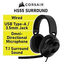 CORSAIR HS55 SURROUND CA-9011265 Wired Gaming Headset by corsair at Rebel Tech