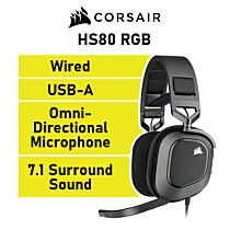 CORSAIR HS80 RGB USB CA-9011237 Wired Gaming Headset by corsair at Rebel Tech