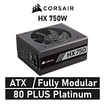 CORSAIR HX 750W 80 PLUS Platinum CP-9020137 ATX Power Supply by corsair at Rebel Tech