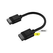 CORSAIR iCUE LINK CL-9011120 100mm Straight Cable Set by corsair at Rebel Tech