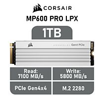 CORSAIR MP600 PRO LPX 1TB PCIe Gen4x4 CSSD-F1000GBMP600PLPW M.2 2280 Solid State Drive by corsair at Rebel Tech
