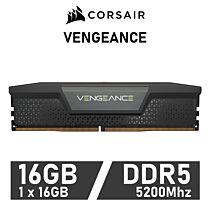 CORSAIR VENGEANCE 16GB DDR5-5200 CL40 1.25v CMK16GX5M1B5200C40 Desktop Memory by corsair at Rebel Tech