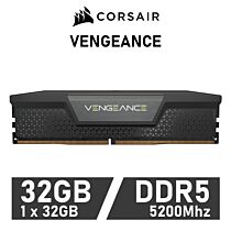 CORSAIR VENGEANCE 32GB DDR5-5200 CL40 1.25v CMK32GX5M1B5200C40 Desktop Memory by corsair at Rebel Tech