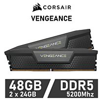 CORSAIR VENGEANCE 48GB Kit DDR5-5200 CL38 1.25v CMK48GX5M2B5200C38 Desktop Memory by corsair at Rebel Tech