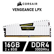 CORSAIR VENGEANCE LPX 16GB Kit DDR4-3000 CL16 1.35v CMK16GX4M2D3000C16W Desktop Memory by corsair at Rebel Tech