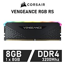 CORSAIR VENGEANCE RGB RS 8GB DDR4-3200 CL16 1.35v CMG8GX4M1E3200C16 Desktop Memory by corsair at Rebel Tech