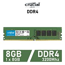 Crucial DDR4 8GB DDR4-3200 CL22 1.20v CT8G4DFRA32A Desktop Memory by crucial at Rebel Tech
