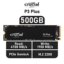 Crucial P3 Plus 500GB PCIe Gen4x4 CT500P3PSSD8 M.2 2280 Solid State Drive by crucial at Rebel Tech