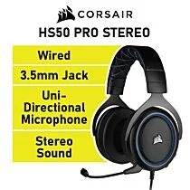 CORSAIR HS50 PRO STEREO CA-9011217 Wired Gaming Headset by corsair at Rebel Tech