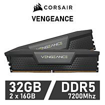 CORSAIR VENGEANCE 32GB Kit DDR5-7200 CL34 1.45v CMK32GX5M2X7200C34 Desktop Memory by corsair at Rebel Tech
