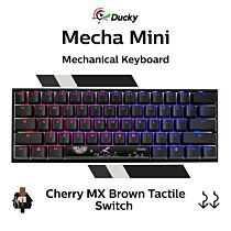 Ducky Mecha Mini Cherry MX Brown DKME2061ST-BUSPDAAT1 Mini Size Mechanical Keyboard by ducky at Rebel Tech