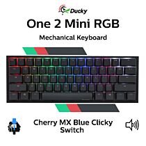 Ducky One 2 Mini RGB Cherry MX Blue DKON2061ST-CUSPDAZT1 Mini Size Mechanical Keyboard by ducky at Rebel Tech