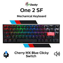 Ducky One 2 SF Cherry MX Blue DKON1967ST-CUSPDAZT1 SF Size Mechanical Keyboard by ducky at Rebel Tech