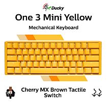 Ducky One 3 Mini Yellow Ducky Cherry MX Brown DKON2161ST-BUSPDYDYYYC1 Mini Size Mechanical Keyboard by ducky at Rebel Tech
