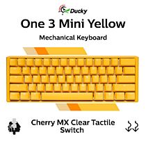 Ducky One 3 Mini Yellow Ducky Cherry MX Clear DKON2161ST-WUSPDYDYYYC1 Mini Size Mechanical Keyboard by ducky at Rebel Tech