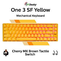 Ducky One 3 SF Yellow Ducky Cherry MX Brown DKON2167ST-BUSPDYDYYYC1 SF Size Mechanical Keyboard by ducky at Rebel Tech