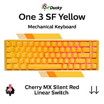 Ducky One 3 SF Yellow Ducky Cherry MX Silent Red DKON2167ST-SUSPDYDYYYC1 SF Size Mechanical Keyboard by ducky at Rebel Tech