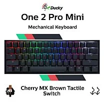Ducky One 2 Pro Mini Cherry MX Brown DKON2061ST-BUSPDAZT2 Mini Size Mechanical Keyboard by ducky at Rebel Tech