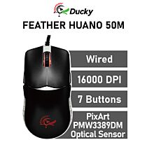 Ducky Feather Optical DMFE20O-OAZPA7G Wired Gaming Mouse by ducky at Rebel Tech