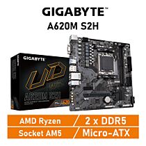 GIGABYTE A620M S2H AM5 AMD A620 Micro-ATX AMD Motherboard by gigabyte at Rebel Tech