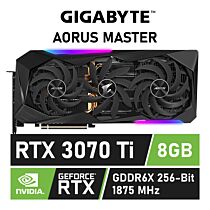 GIGABYTE AORUS GeForce RTX 3070 Ti MASTER 8GB GDDR6X GV-N307TAORUS M-8GD Graphics Card by gigabyte at Rebel Tech