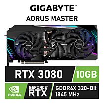 GIGABYTE AORUS GeForce RTX 3080 MASTER 10GB GDDR6X GV-N3080AORUS M-10GD Graphics Card by gigabyte at Rebel Tech