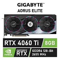 GIGABYTE AORUS GeForce RTX 4060 Ti ELITE 8GB GDDR6 GV-N406TAORUS E-8GD Graphics Card by gigabyte at Rebel Tech