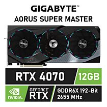 GIGABYTE AORUS GeForce RTX 4070 SUPER MASTER 12GB GV-N407SAORUS M-12GD Graphics Card by gigabyte at Rebel Tech