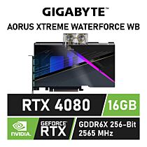 GIGABYTE AORUS GeForce RTX 4080 XTREME WATERFORCE WB 16GB GDDR6X GV-N4080AORUSX WB-16GD Graphics Card by gigabyte at Rebel Tech