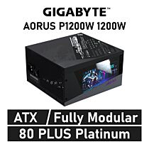 GIGABYTE AORUS P1200W Platinum 1200W 80 PLUS Platinum GP-AP1200PM ATX Power Supply by gigabyte at Rebel Tech