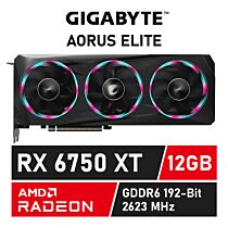 GIGABYTE AORUS Radeon RX 6750 XT ELITE 12GB GDDR6 GV-R675XTAORUS E-12GD Graphics Card by gigabyte at Rebel Tech
