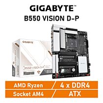 GIGABYTE B550 VISION D-P AM4 AMD B550 ATX AMD Motherboard by gigabyte at Rebel Tech