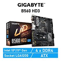 GIGABYTE B560 HD3 LGA1200 Intel B560 ATX Intel Motherboard by gigabyte at Rebel Tech