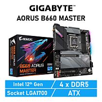 GIGABYTE B660 AORUS MASTER LGA1700 Intel B660 ATX Intel Motherboard by gigabyte at Rebel Tech